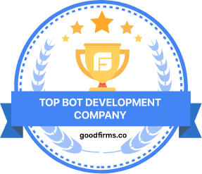 Chatbot development graphic from good firm